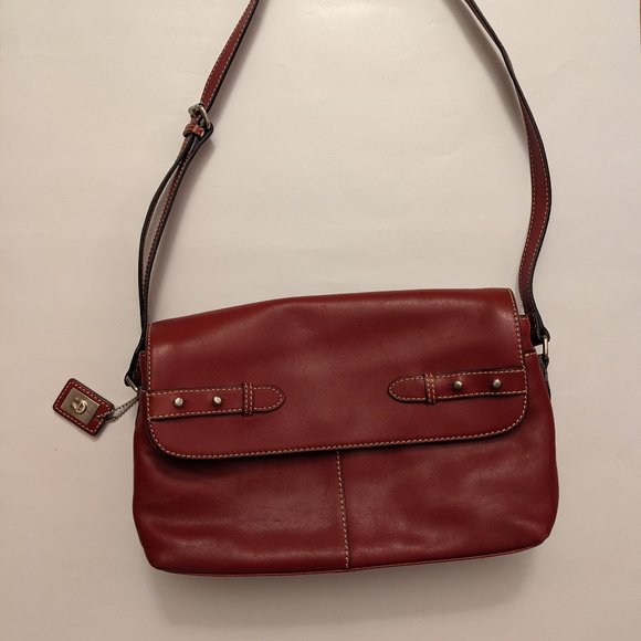 Etienne Aigner Red Shoulder Handbag - Picture 1 of 5